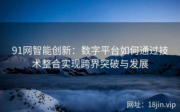 91网智能创新：数字平台如何通过技术整合实现跨界突破与发展