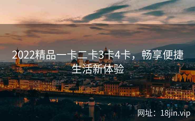 2022精品一卡二卡3卡4卡，畅享便捷生活新体验