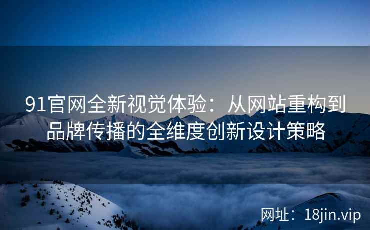 91官网全新视觉体验：从网站重构到品牌传播的全维度创新设计策略