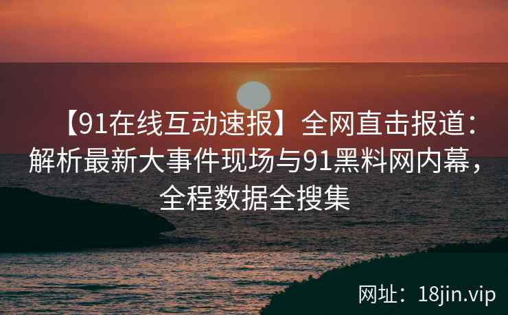 【91在线互动速报】全网直击报道：解析最新大事件现场与91黑料网内幕，全程数据全搜集