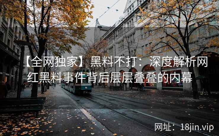 【全网独家】黑料不打：深度解析网红黑料事件背后层层叠叠的内幕